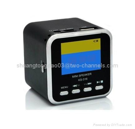Portable Mini Speaker support USB flash drive Micro SD card FM LED display 5
