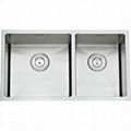 Double Handmade  Stainless Steel Kitchen Sink 1