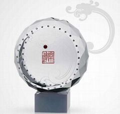 Lucky Dragon Drum  Crystal  Gift