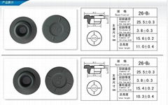 rubber stopper 26-B2 rubber plug rubber closure injection flip off cap