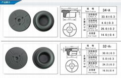 rubber stopper 32-A1 rubber plug rubber closure injection flip off cap