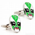 Beijing Opera Facial Masks Cufflinks