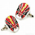 Beijing Opera Facial Masks Cufflinks 3