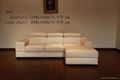 Stationary sofa with chaise