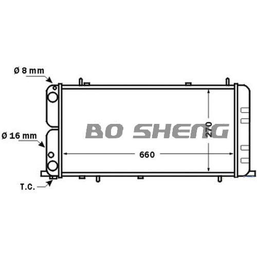 Radiator,Engine Cooling for AUDI VW SKODA SEAT 5