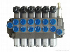 ZT-L12E-6OT 50 LPM Monoblock control valve,Hydraulic direction control valve,