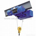 Low headroom electric wire rope hoist 4