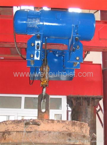 Low headroom electric wire rope hoist 5