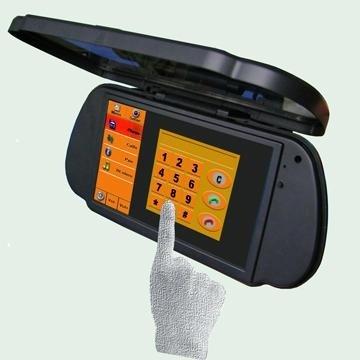 7-INCH REAR VIEW MIRROR TFT LCD MONITOR WITH COVER