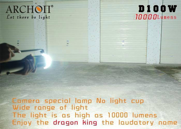 10000 Lumens 100W Underwater photogaphing Diving light 5