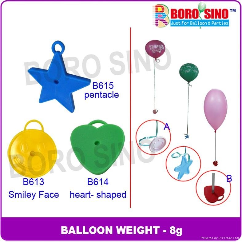 Plastic Balloon Weight with 8 grams