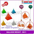 Plastic balloon weight with 70 grams 3