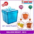 Plastic balloon weight with 70 grams 1