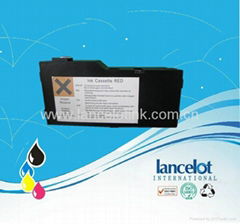 Ink cartridge with non Fluorescent red inks for Frama Mailmax cartridge