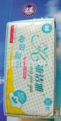 Soft sanitary napkins