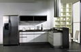 kitchen cabinets, white lacquered, glossy and  modern 1