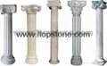 Round None-Taperd Carved Stone Column 3