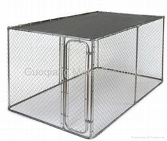 Galvanized dog cage