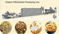 Double-screw extrusion snack processing