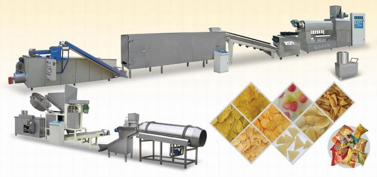 Double-screw extrusion snack processing machine 3