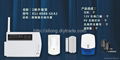 LED Intelligent wireless alarm system 8wired zone optional 4