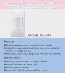 Wireless Wide-Angle PIR Sensor / Wireless Intelligent Wide-Angle PIR Sensor