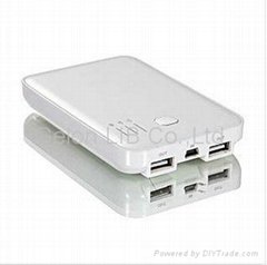  Portable Travel Dual USB cable battery charger power bank