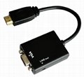 HDMI TO VGA 带3.5音频 转换线