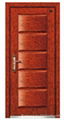 Steel-Wood Armored Door with Glass  3