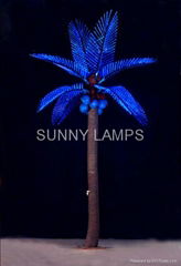 simulation coconut palm tree light