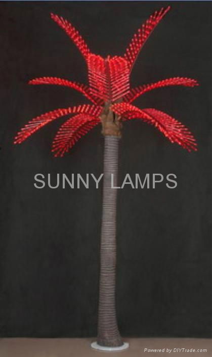 simulation coconut palm tree light 2