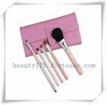 5pcs pink make up brush set