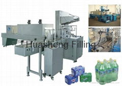 pet/glass bottle or cans shrink wrapping machine