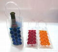 Clear fashion liquid pvc wine bottle bag 1