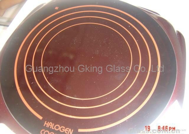 4-5mm microwave oven panel glass for china glass ceramic  4