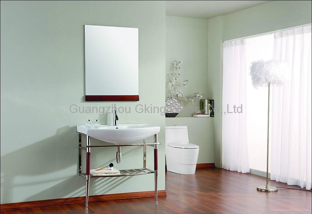 Mirror from silver coated float glass for internal use