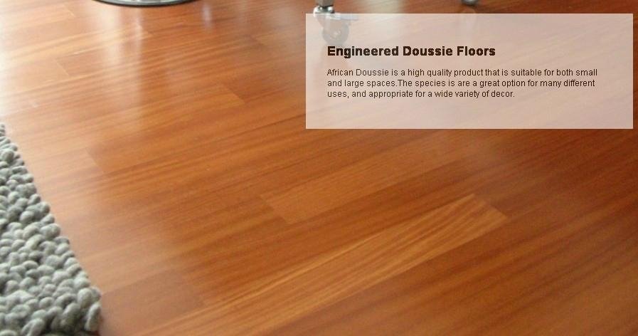 Engineered Doussie Wood Flooring, African Hardwood Flooring Types Pictures And Uses