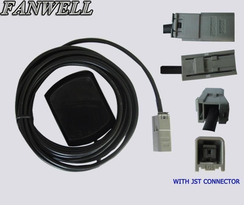 GPS antenna of car with JST connector with RG174/U 3m cable