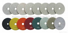 Spiraled White Polishing Pads