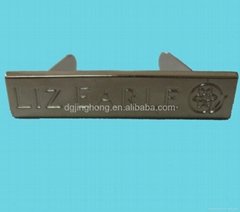 metal plated tag with engraving logo 
