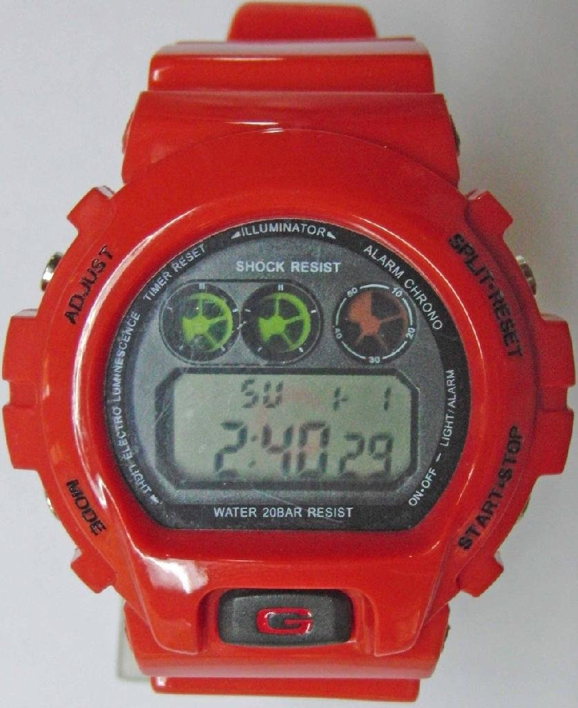  watch digital lcd watch , led watch