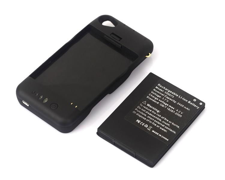 2012 Newest 2400mAh external battery case for Iphone4s  3