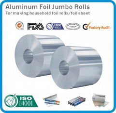 aluminum foil jumbo roll for household container