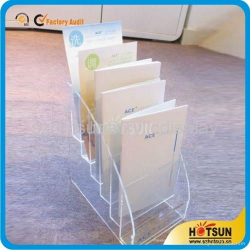 Acrylic brochure holder,magazine display stand  3