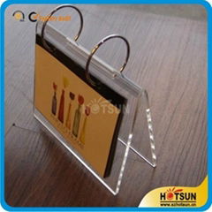 Acrylic desk calendar stand and calendar holder 