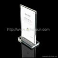 luxury hotel restaurant magnetic menu holder acrylic factory made 1