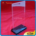 Acrylic restaurant sign holder sign stands 