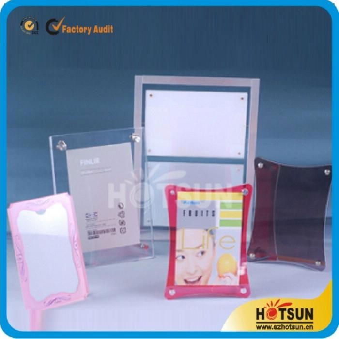 Vertical tabletop acrylic magnetic photo&picture frame  5