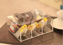 acrylic teabag box and plexiglass coffee bag holder