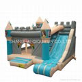 inflatable bounce castle with slide 